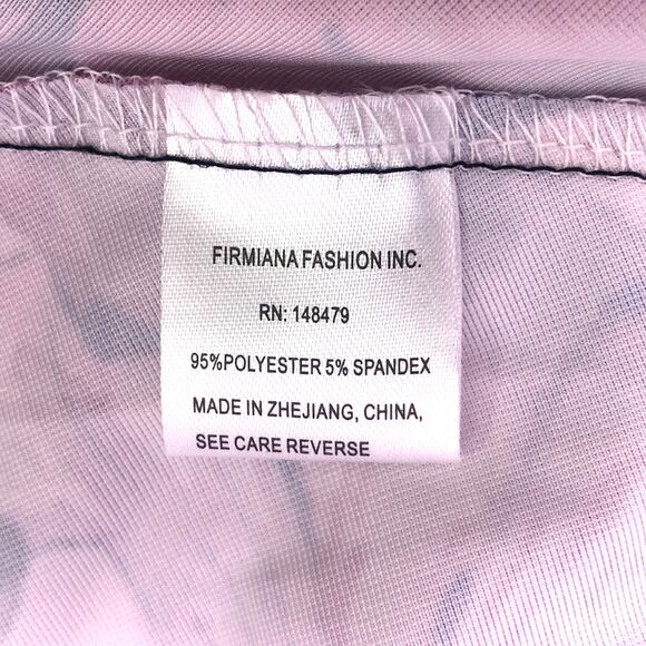 Lily Asian Floral Flowy Elastic Waist Ruffle Feminine A-Line Midi Skirt Size S - Picture 5 of 9